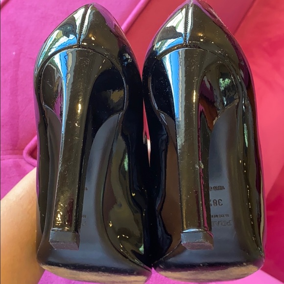 Prada Patent Leather Chain Shoes